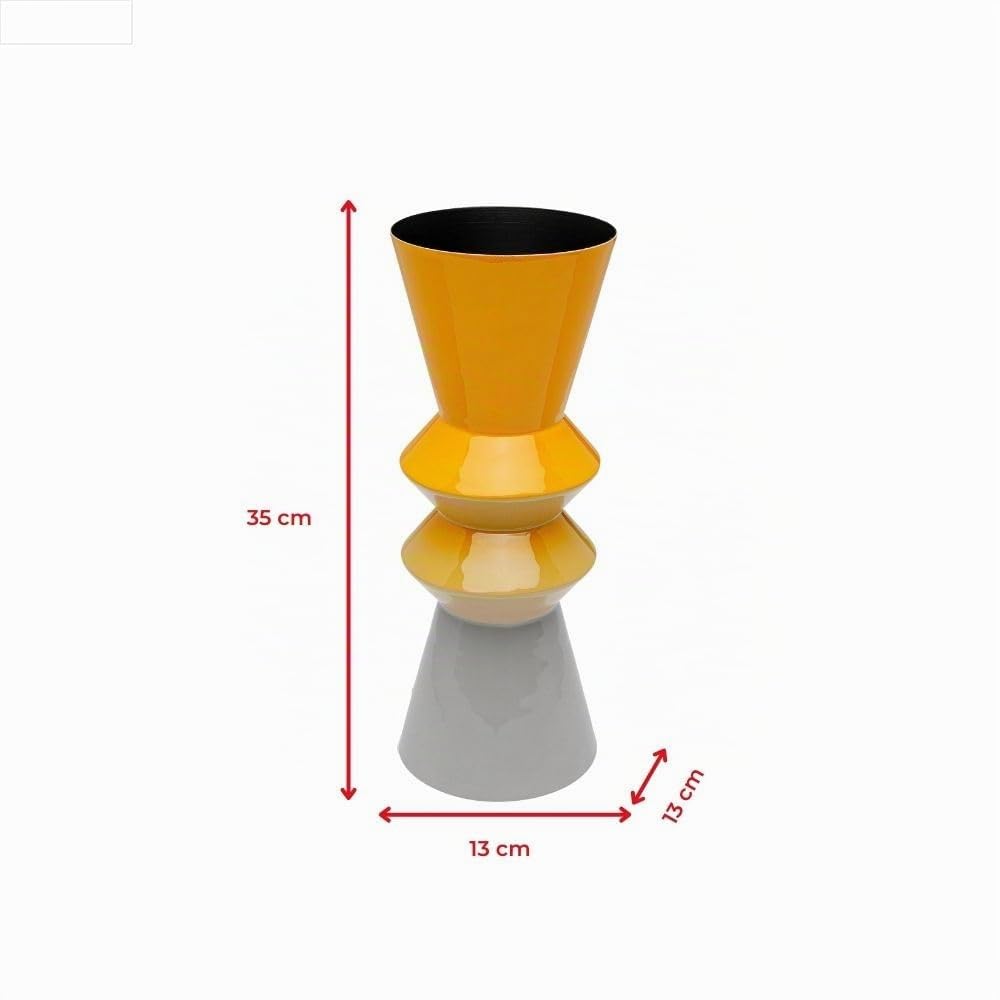 kare-design-vase-rici-swing-gelb-35-cm-blumenvase image 5