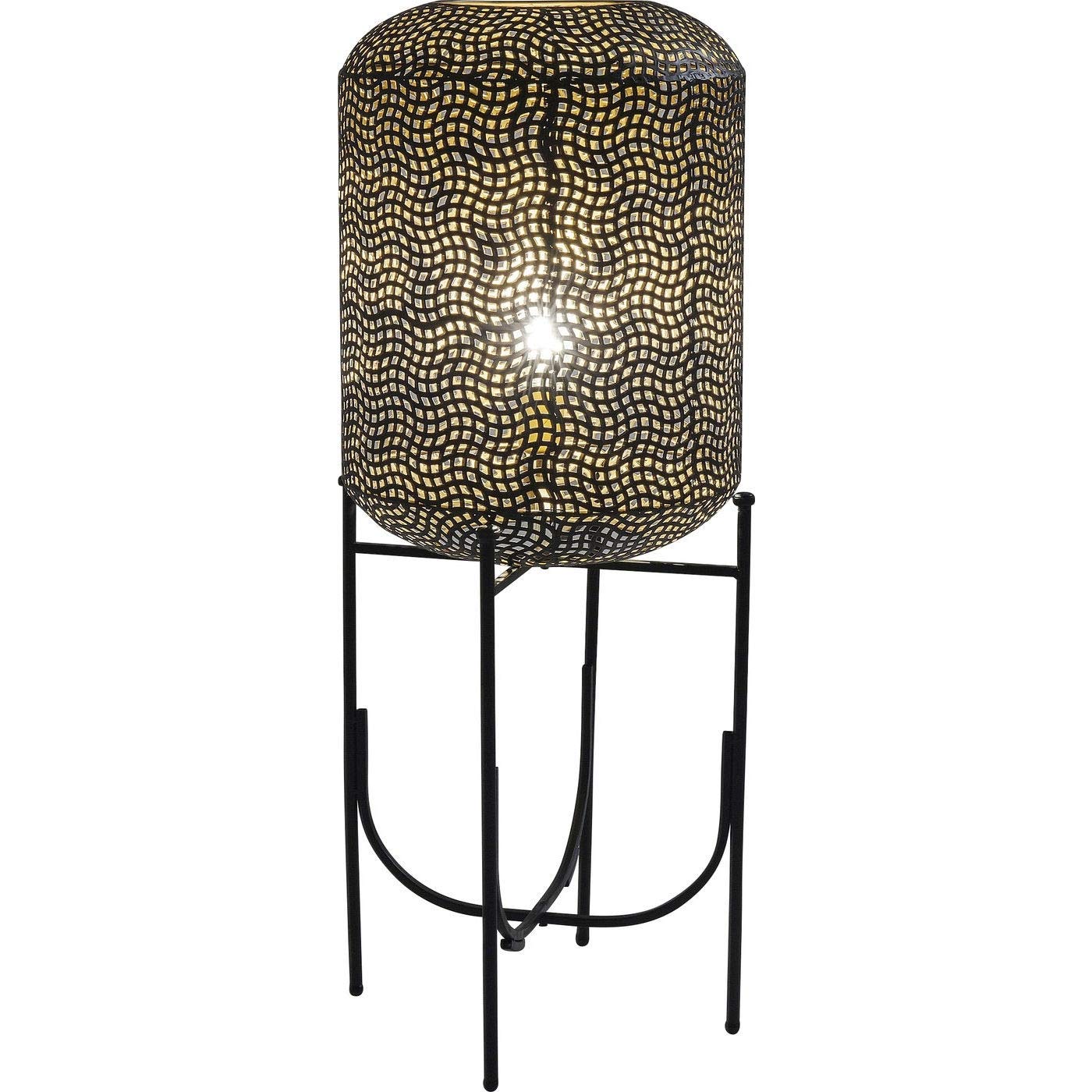 kare-design-oasis-stehleuchte-schwarz-92x38x38-cm-orientalische-bodenlampe-stahl image 3
