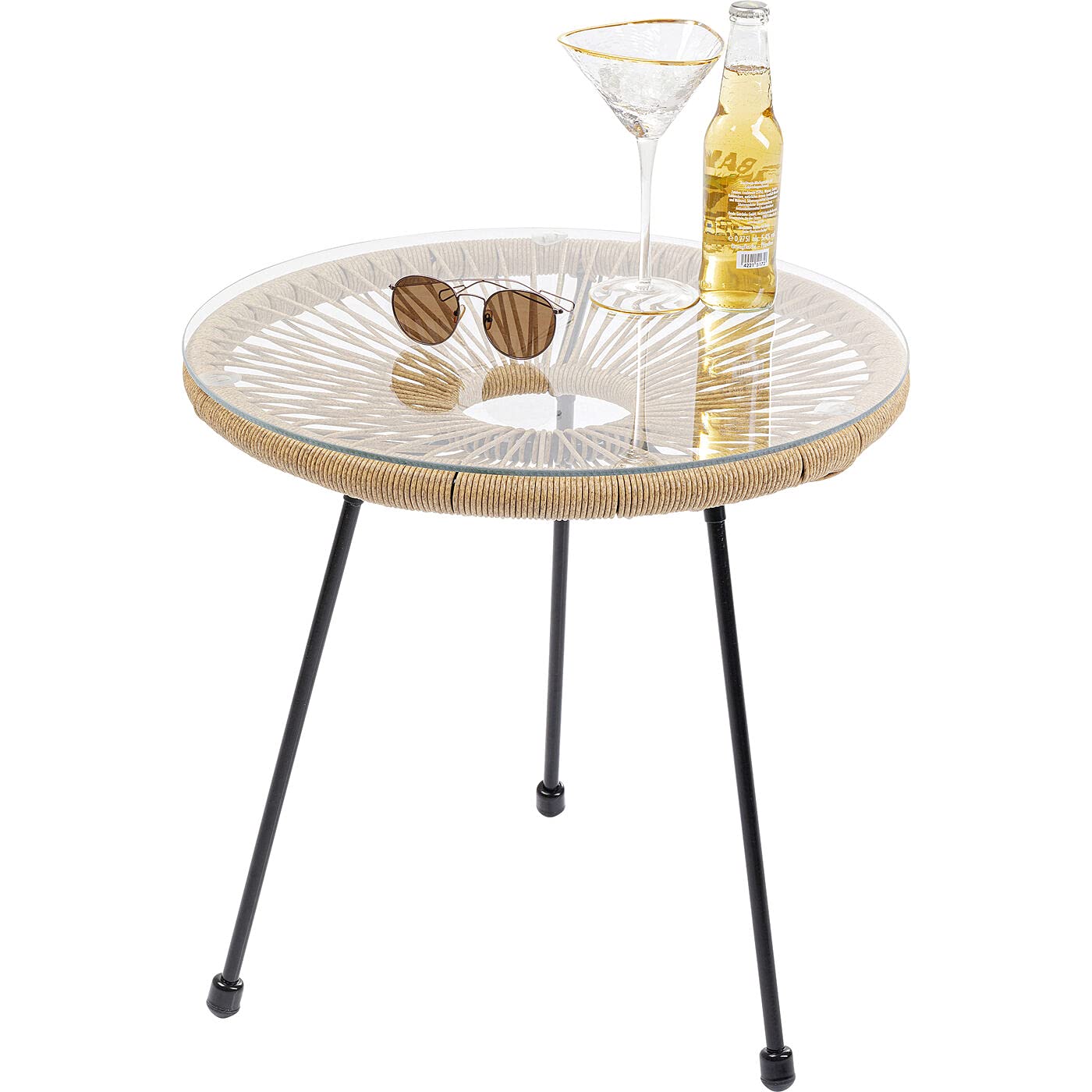 kare-design-beistelltisch-acapulco-natur-indoor-outdoor-retro image 3