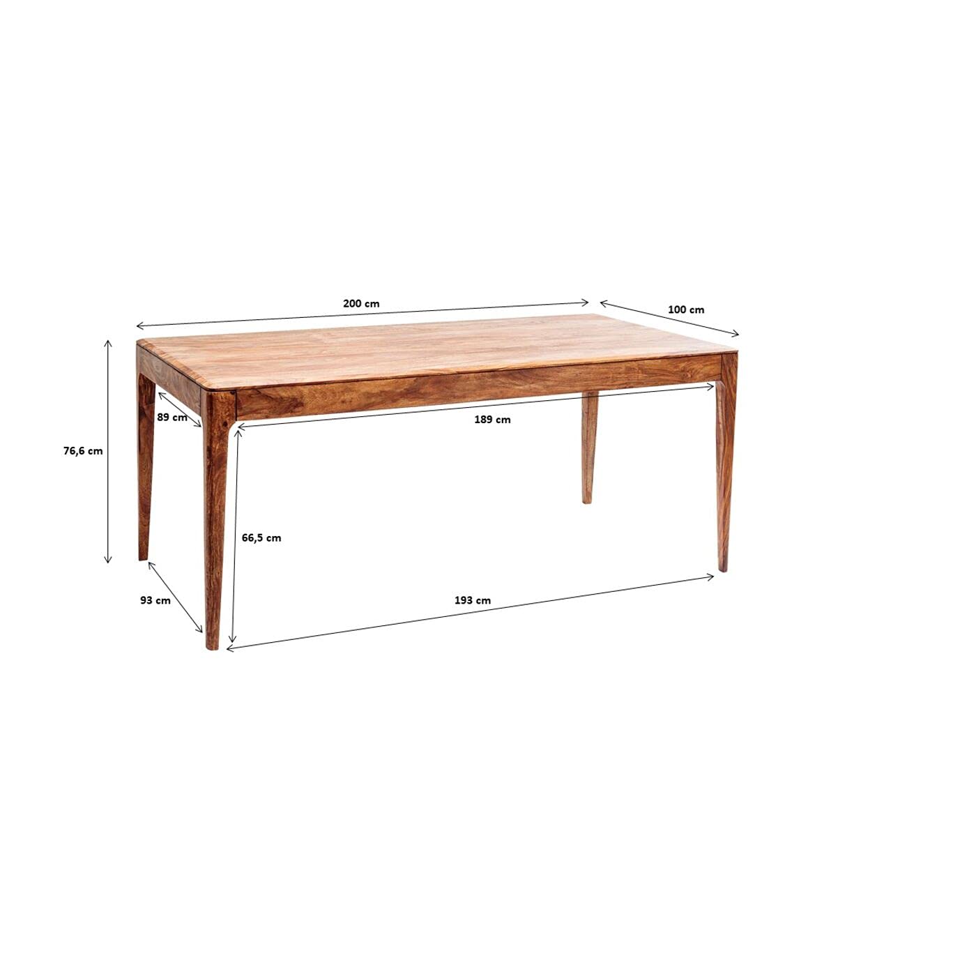 kare-design-tisch-brooklyn-nature-esszimmertisch-massivholz-braun-76x200x100-cm image 3