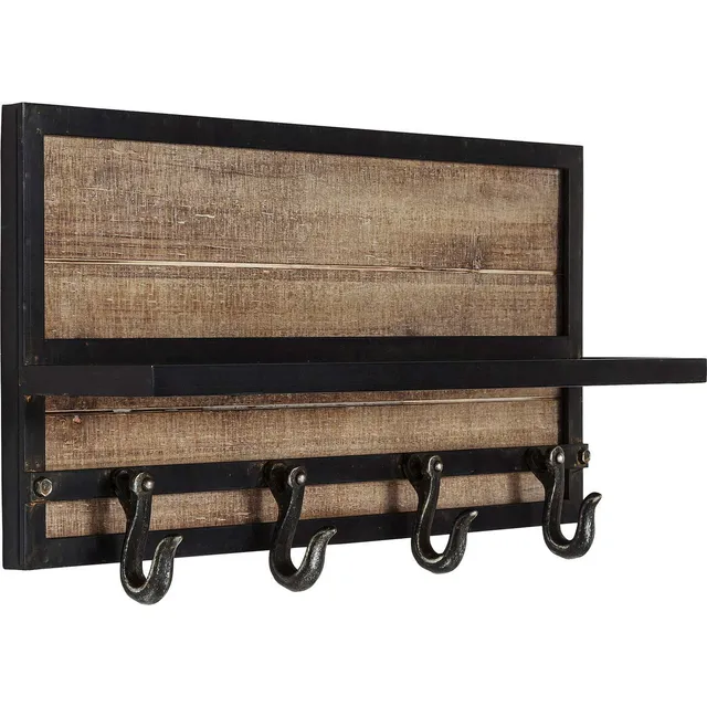 kare-design-cottage-wandgarderobe-holz-braun-14x61x30-5-cm image 1