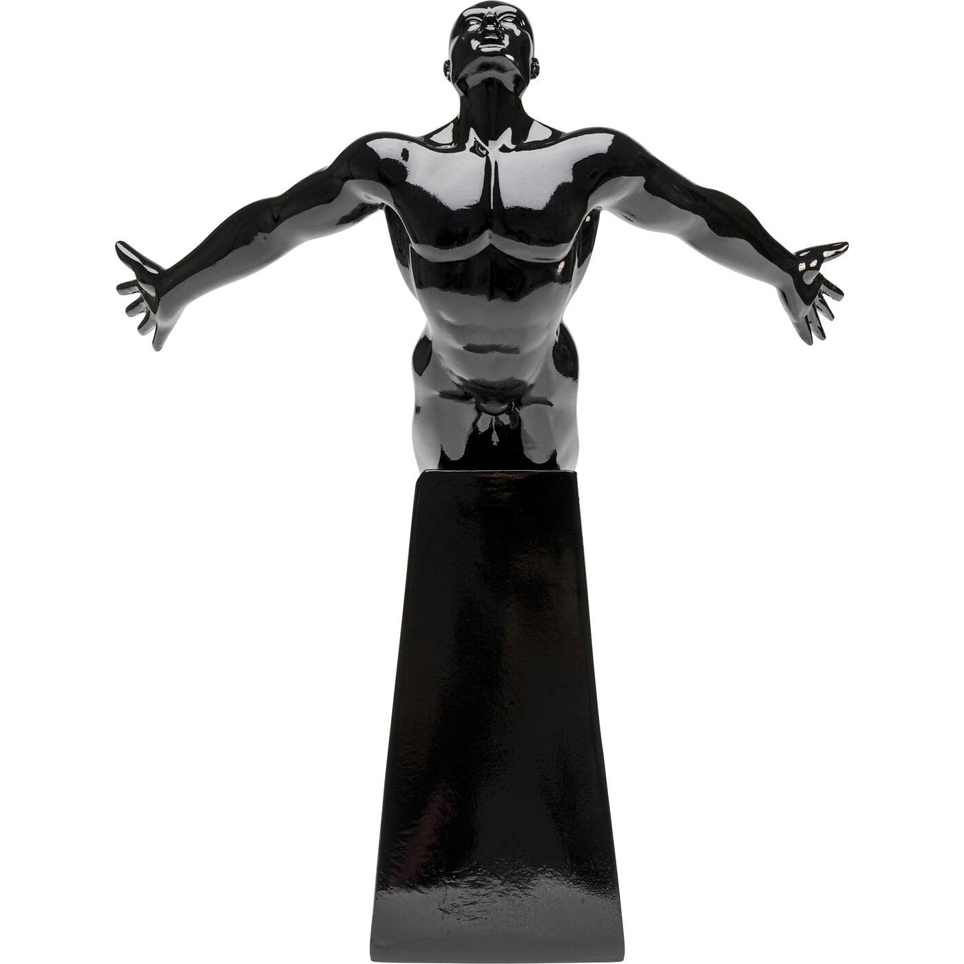 kare-design-deko-figur-jumper-schwarz-37x21x30-cm-handbemalt image 4