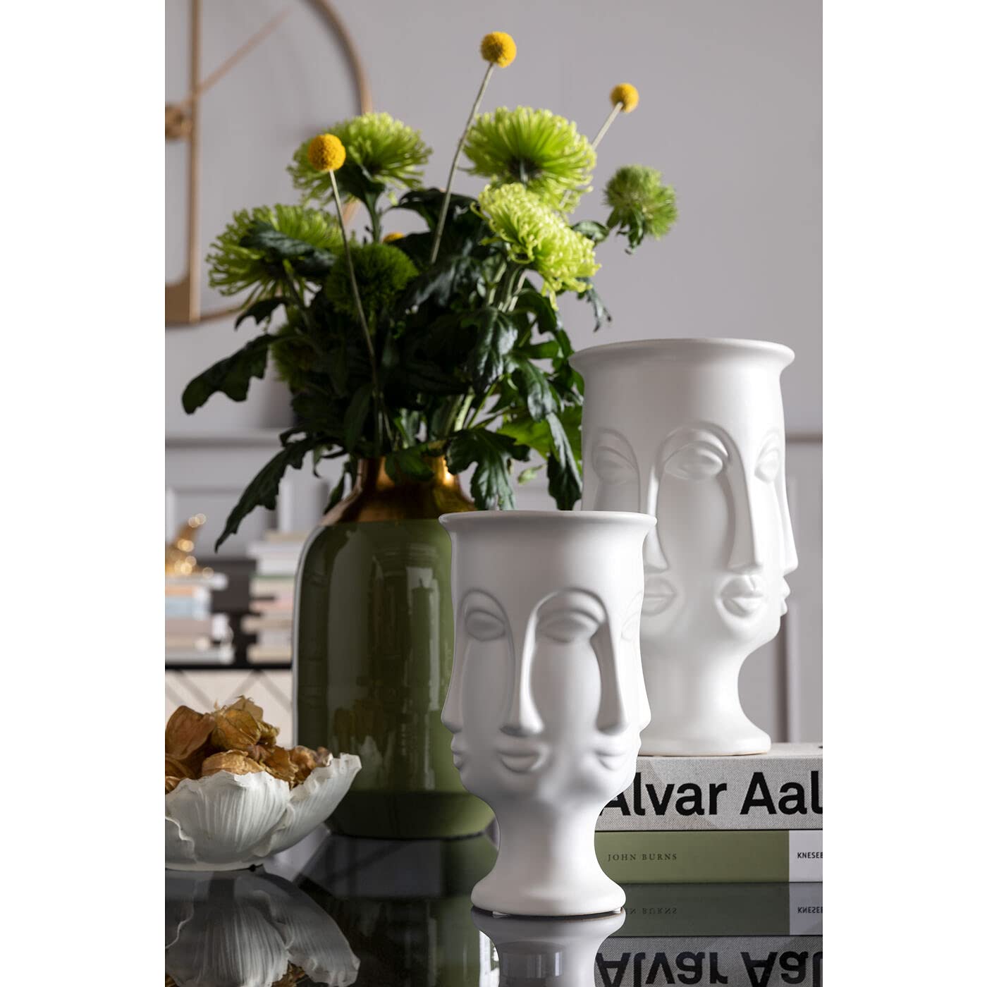 kare-design-caras-deko-vase-wei-23-cm-keramik-tischvase-mit-gesicht image 2