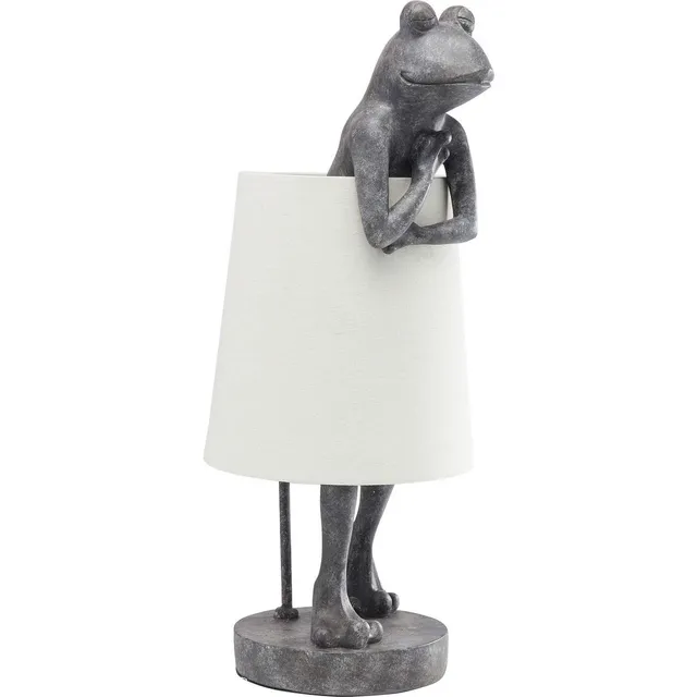 kare-design-animal-frog-tischleuchte-grau-58x23x29-cm image 1