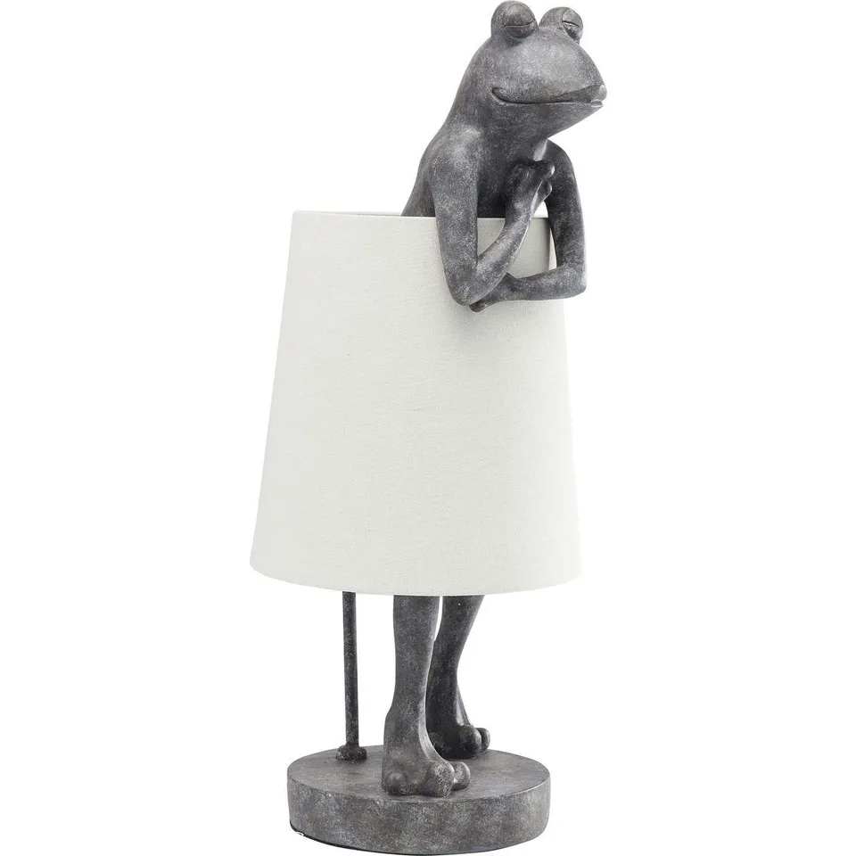 kare-design-animal-frog-tischleuchte-grau-58x23x29-cm image 1