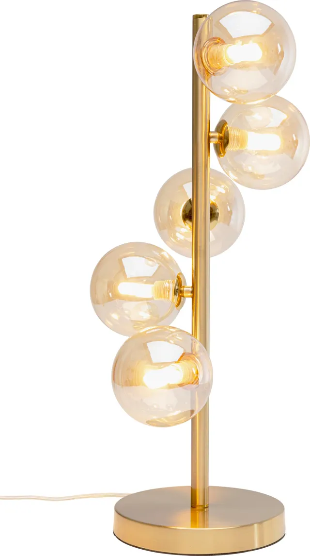 kare-design-tischleuchte-scala-balls-brass-gold-5x-g9-glas image 1