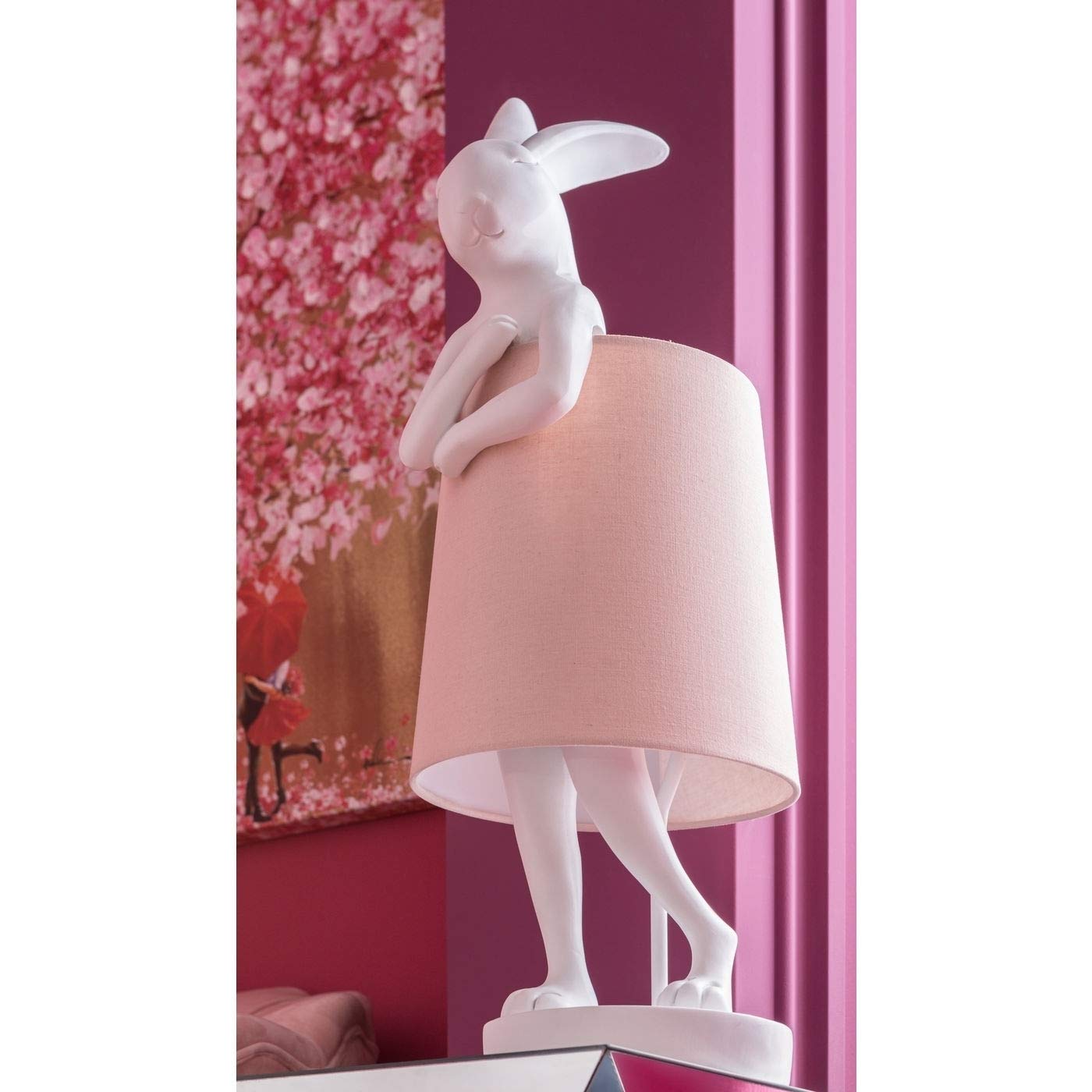 kare-design-animal-rabbit-tischleuchte-wei-rosa-68x23x26-cm image 3