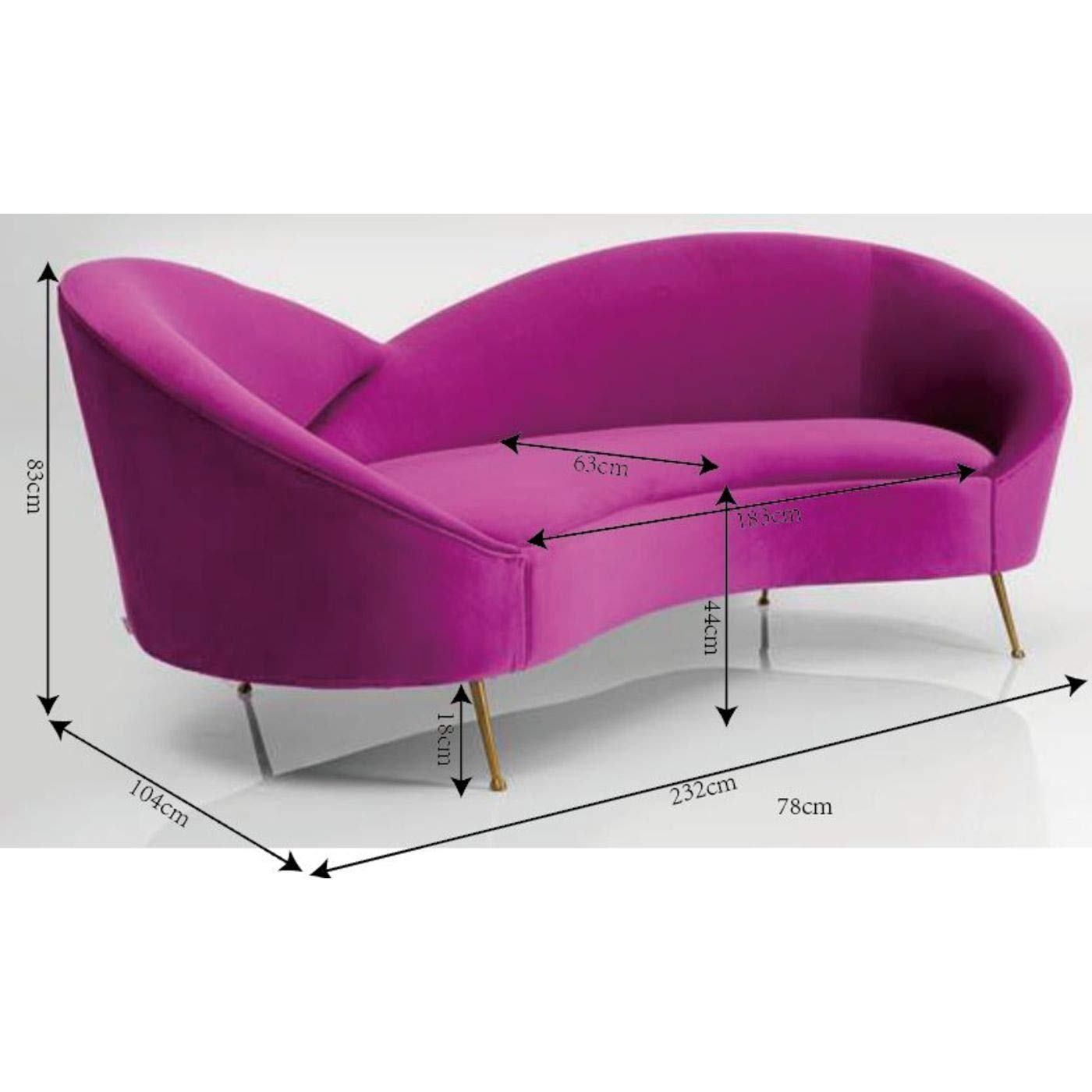 kare-design-night-fever-3-sitzer-sofa-lila-samtoptik-232-x-104-x-83-cm image 3