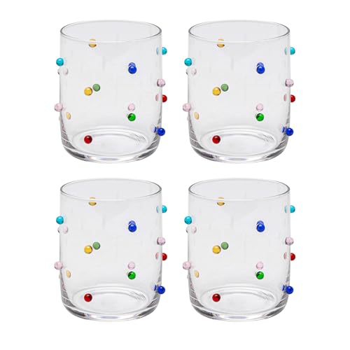 kare-design-glas-dots-gl-ser-set-4-teilig-bunt-305-ml-3d-punkte image 6