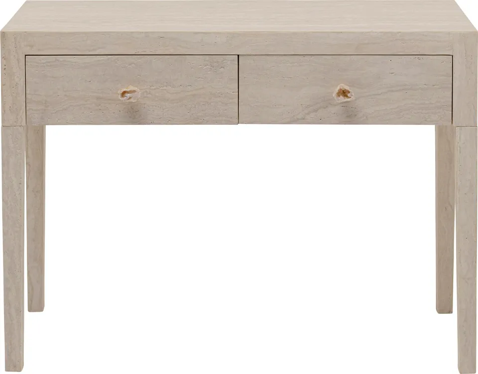 kare-design-konsole-travertino-drawers-100x77x40-cm-beige-mit-2-schubladen image 1