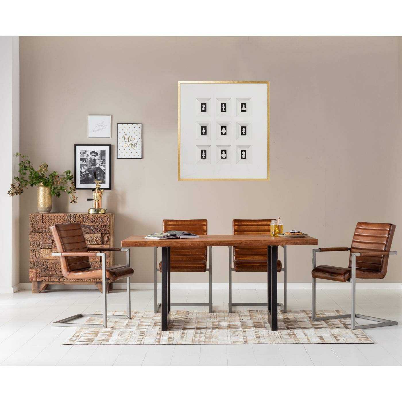 kare-design-deko-rahmen-ancient-art-nove-wei-schwarz-110x100x8-cm image 2