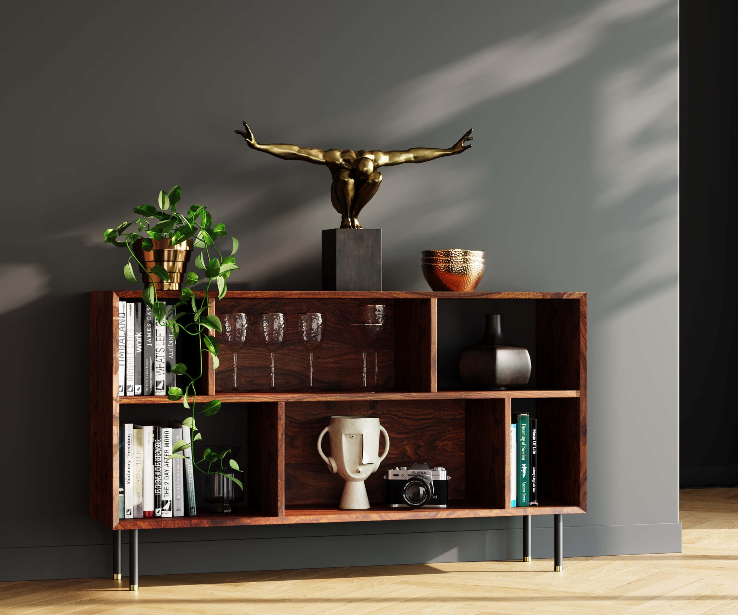 kare-design-deko-objekt-athlet-bronze-skulptur-mit-marmorsockel-52x75x23-cm image 2