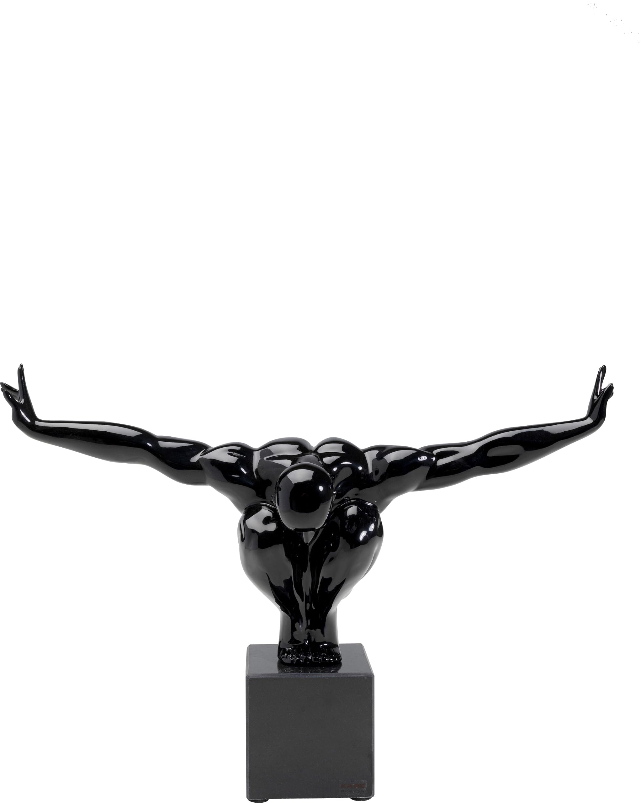 kare-design-deko-objekt-athlet-bronze-skulptur-mit-marmorsockel-52x75x23-cm image 8