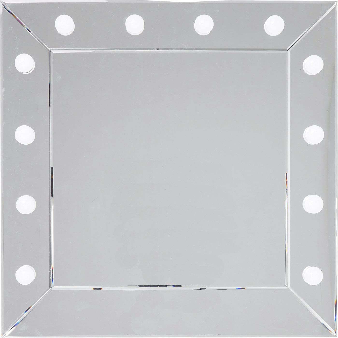 kare-design-make-up-square-81-x-81-cm-schminkspiegel-mit-beleuchtung-hollywood image 1