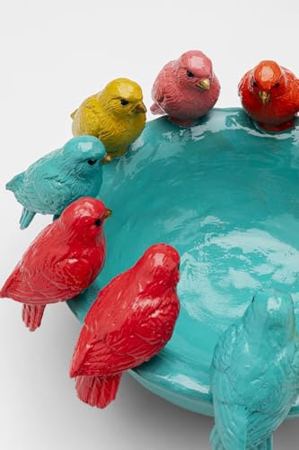 kare-design-deko-schale-birds-mehrfarbig-handbemalte-obstschale-14x28x28-cm image 8