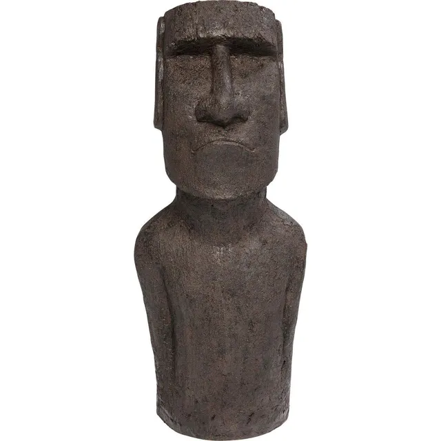 kare-design-deko-objekt-easter-island-grau-bodenfigur-skulptur-80x34x26-cm image 1