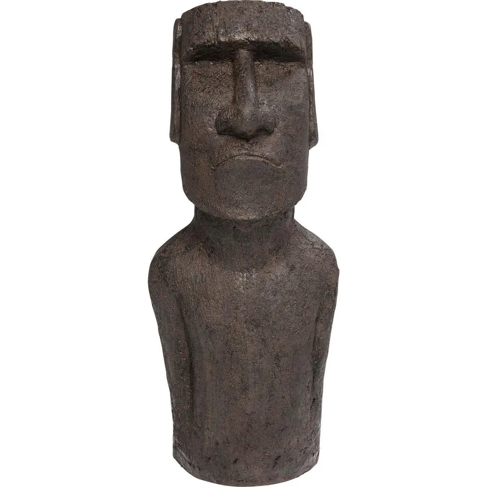kare-design-deko-objekt-easter-island-grau-bodenfigur-skulptur-80x34x26-cm image 1