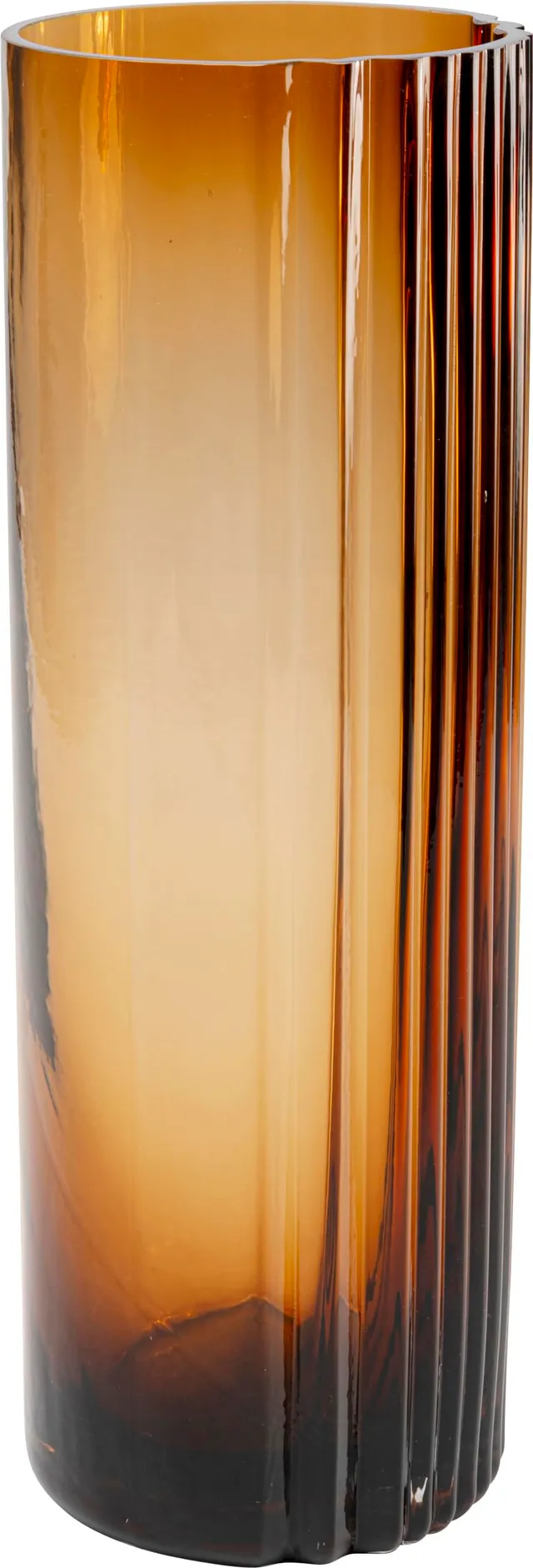 kare-design-vase-daphne-braun-36-cm-hohe-blumenvase-aus-glas image 1