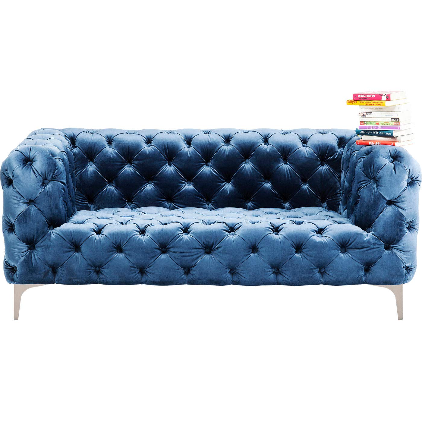 kare-design-sofa-look-2-sitzer-blau-samtoptik-77x178x90-cm image 5