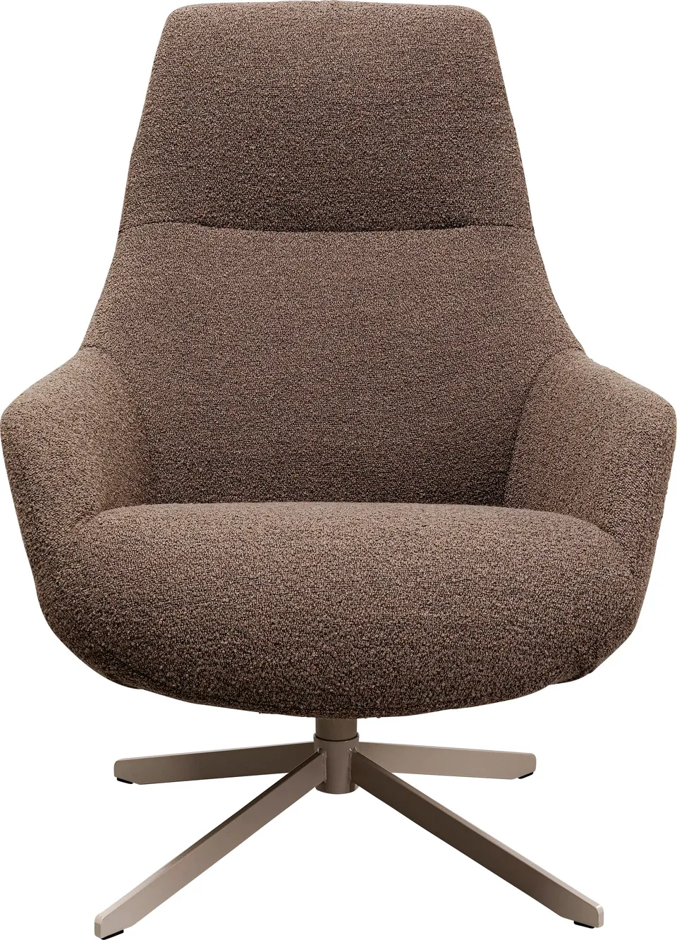 kare-design-drehsessel-mimi-mocca-boucl-100x76x81-cm-drehbar image 1