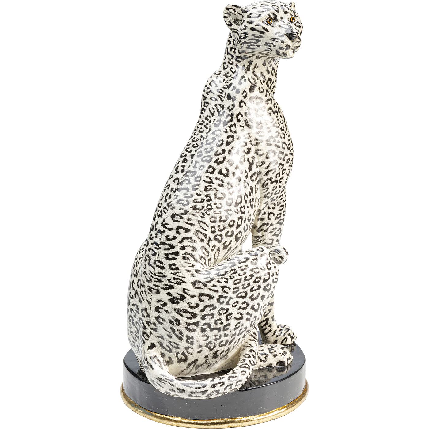 kare-design-deko-figur-cheetah-silber-54x30x26-cm-gepard-skulptur-auf-sockel image 3