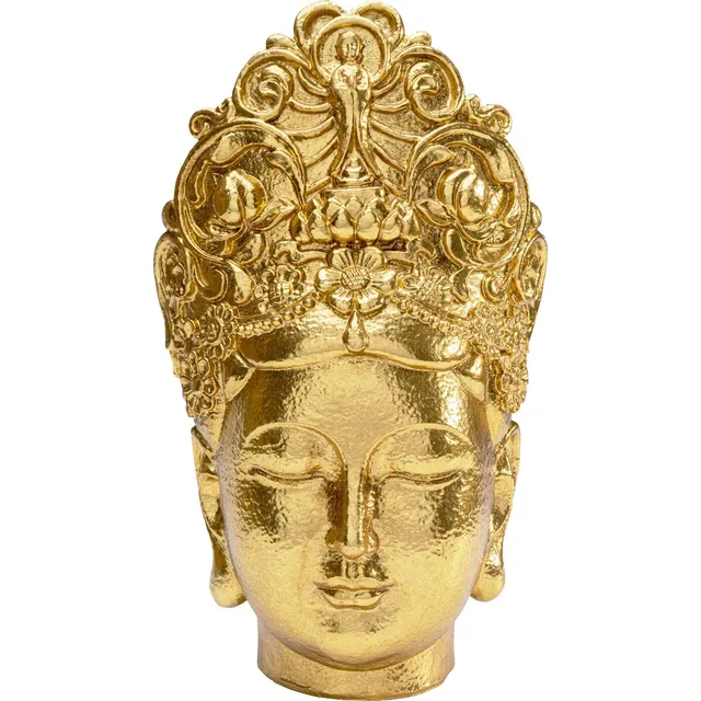 kare-design-deko-objekt-goddess-head-gold-39-cm-g-ttin-b-ste-statue image 1