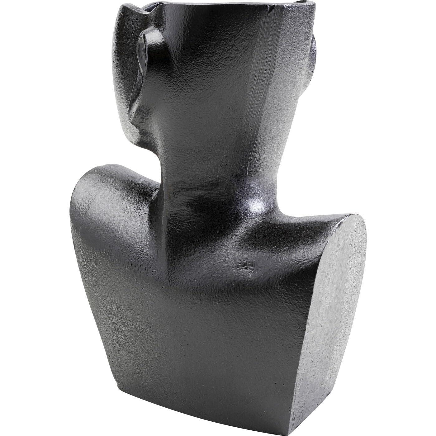 kare-design-rostoro-side-vase-schwarz-aluminium-27-cm-blumenvase image 3