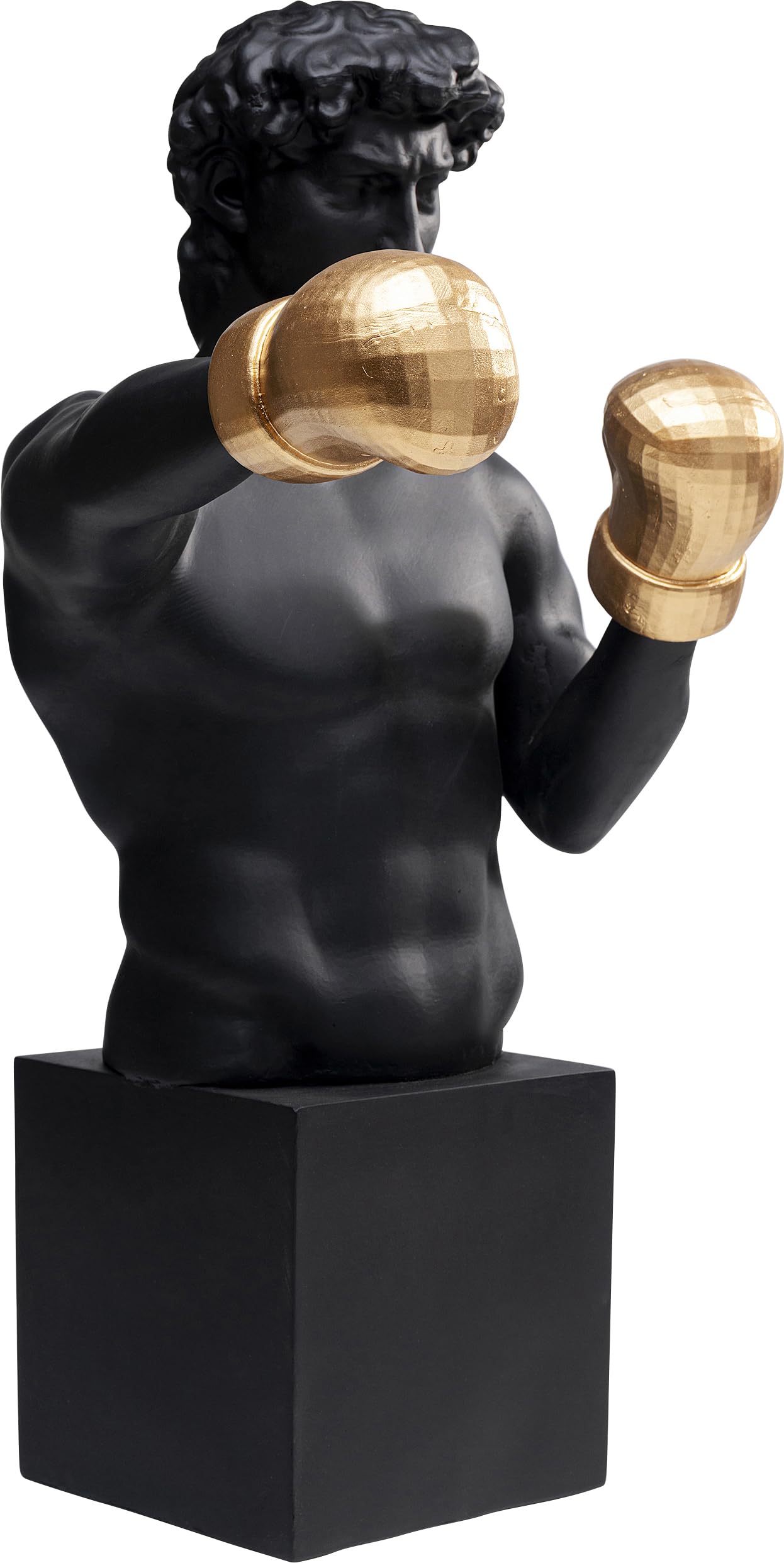kare-design-deko-figur-balboa-boxer-68x40x50cm-schwarz-gold image 2