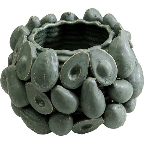 kare-design-vase-avocados-gr-n-handbemalt-23-cm-kleine-deko-tischvase-unikat image 6