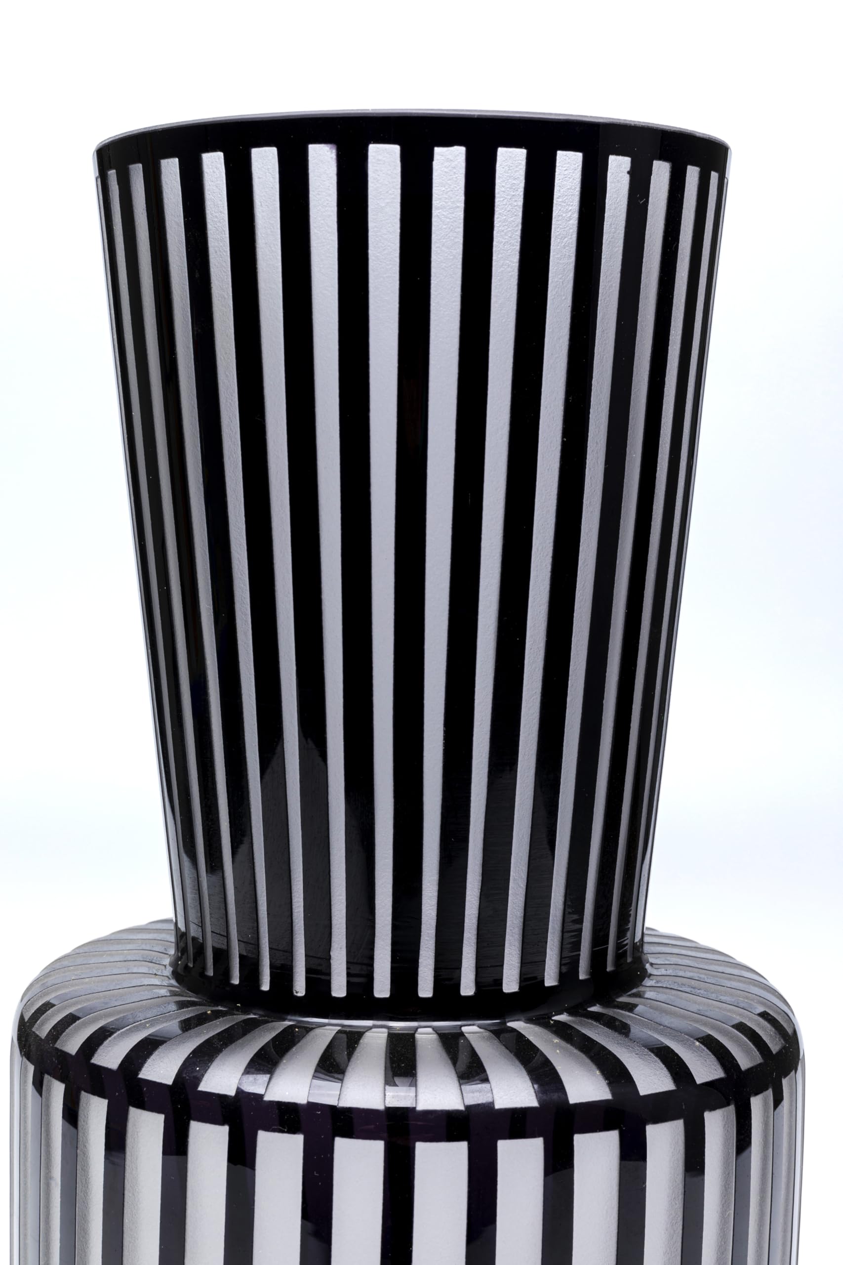 kare-design-vase-roulette-schwarz-wei-glas-41-cm image 4