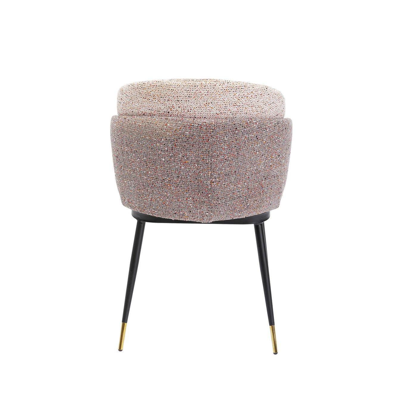 kare-design-stuhl-hojas-flitter-beige-esszimmerstuhl-polyester-81x52x58-cm image 4
