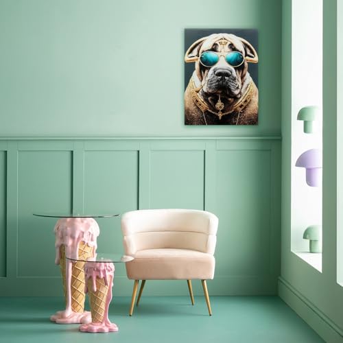 kare-design-wandbild-fashion-dog-bunt-80x60-cm-glasbild-esg-sicherheitsglas image 8