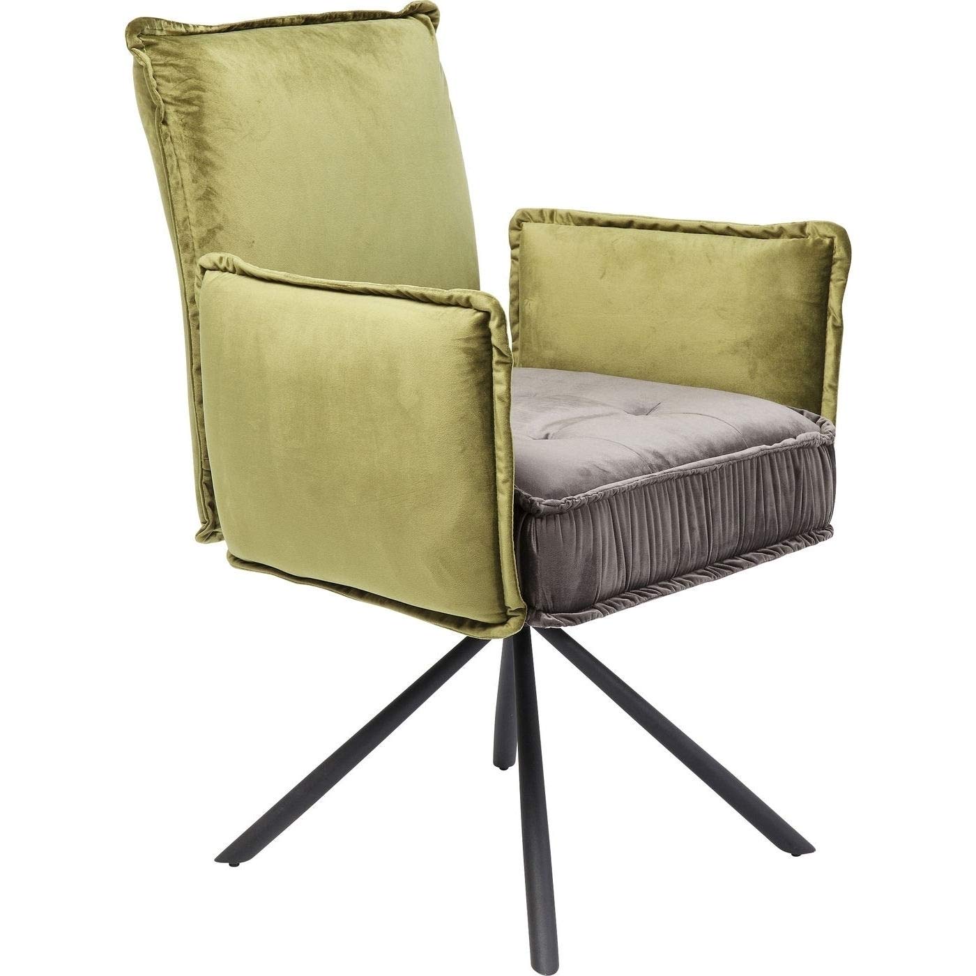 kare-design-drehstuhl-chelsea-gr-n-samt-90x65x60-cm image 5