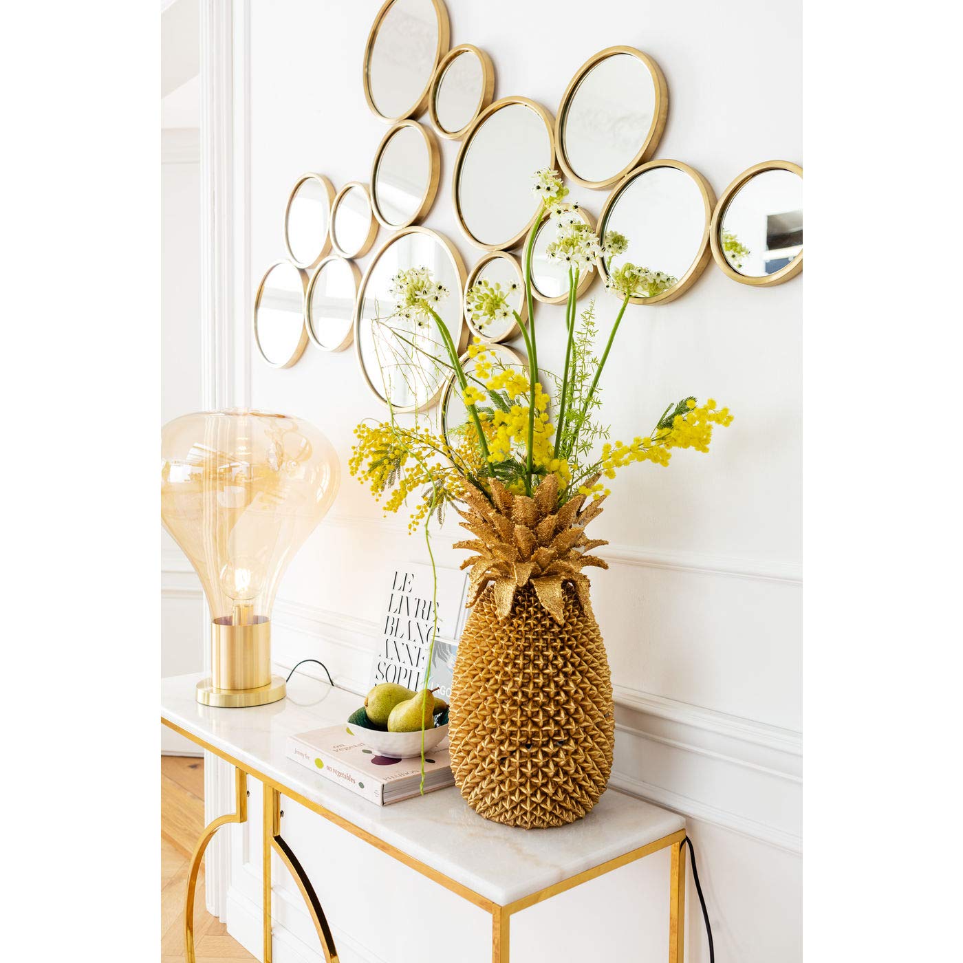 kare-design-spiegel-bubbles-messing-gold-wandspiegel-rund-93x138x2-cm image 5