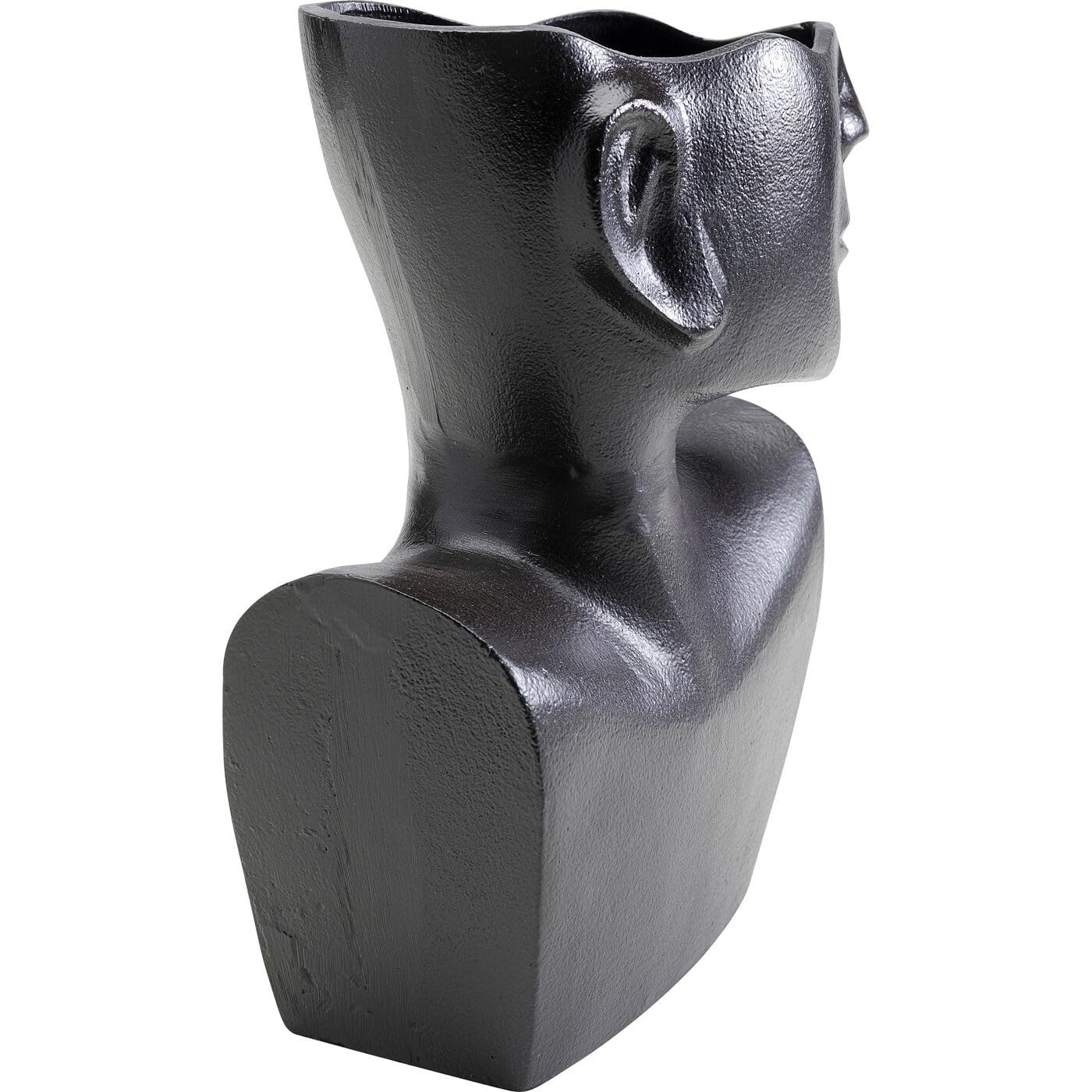 kare-design-rostoro-side-vase-schwarz-aluminium-27-cm-blumenvase image 4