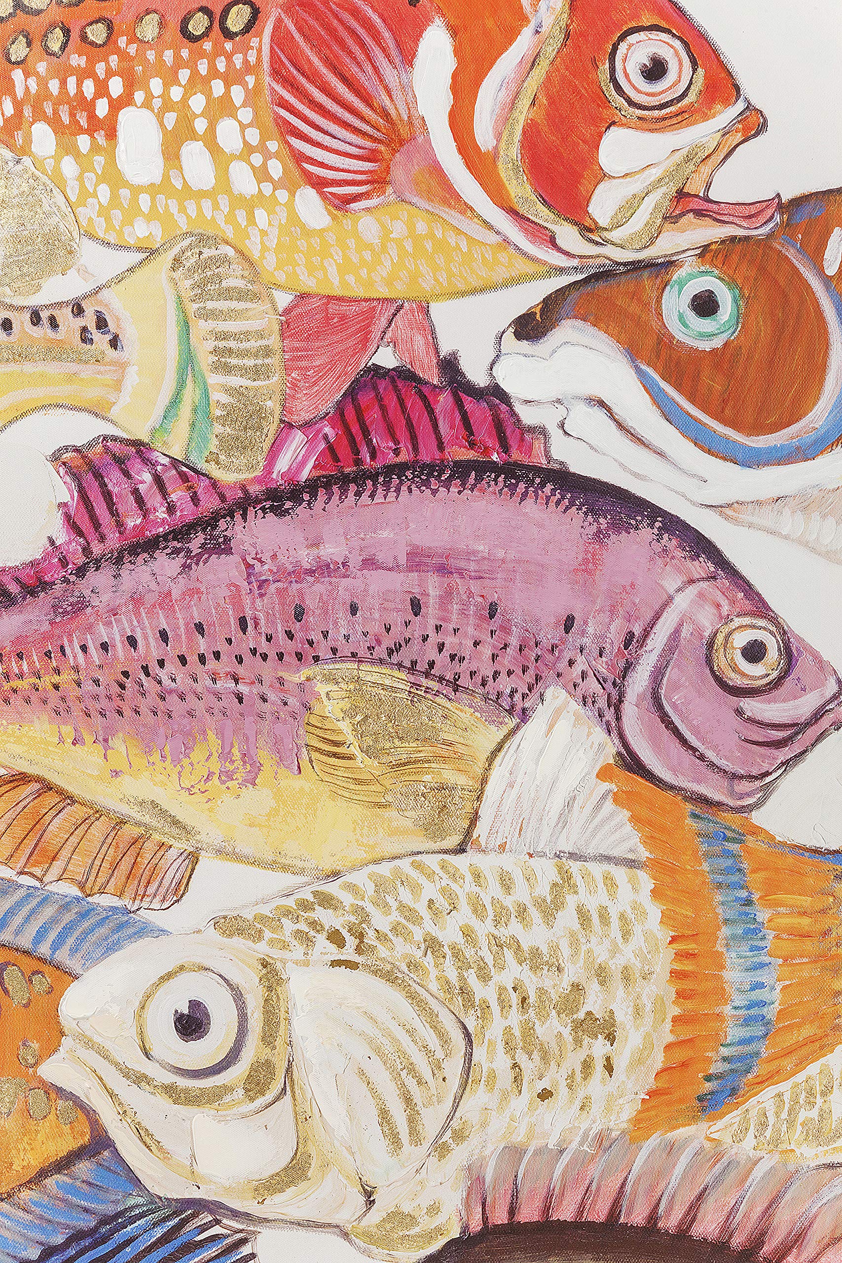 kare-design-leinwandbild-fish-meeting-one-mehrfarbig-2er-set-canvas-50x40-cm image 2