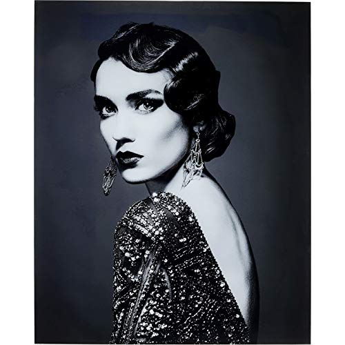 kare-design-glasbild-beauty-lady-mehrfarbig-hochformat-150x120-cm image 6