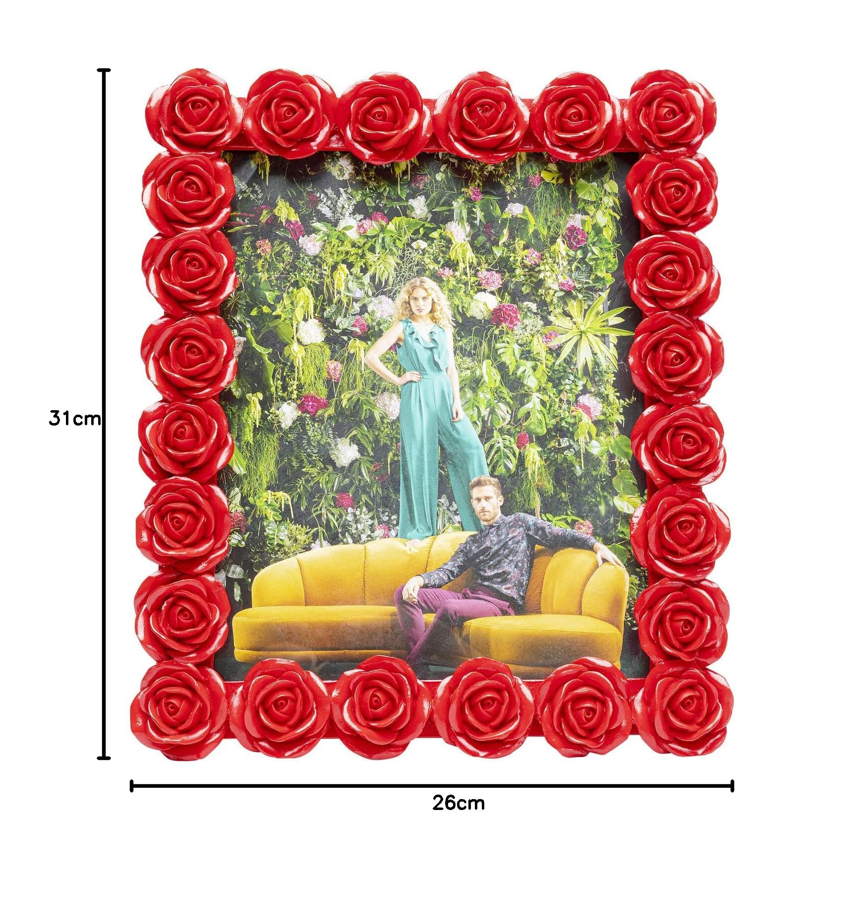 kare-design-bilderrahmen-romantic-rose-rot-26x31-cm image 6