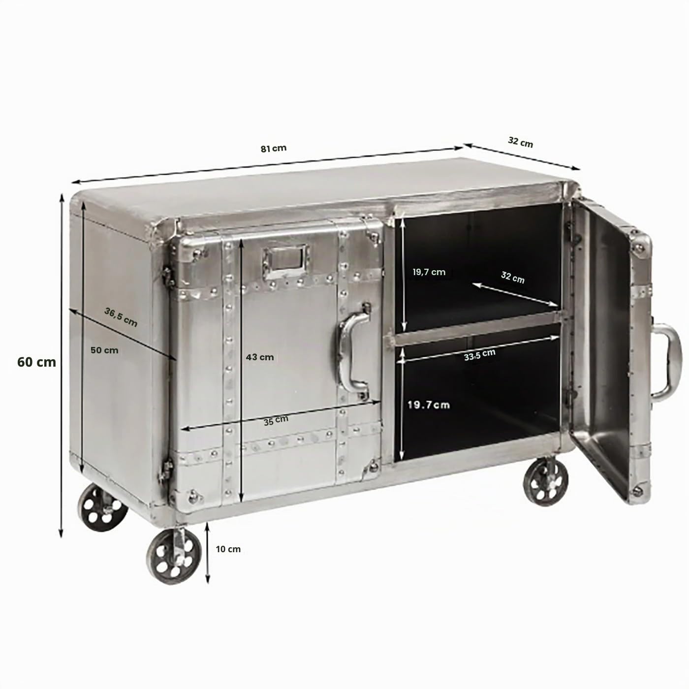 kare-design-kommode-buster-silber-rollbare-stahl-kommode-2-t-rig-60x81x38-cm image 3