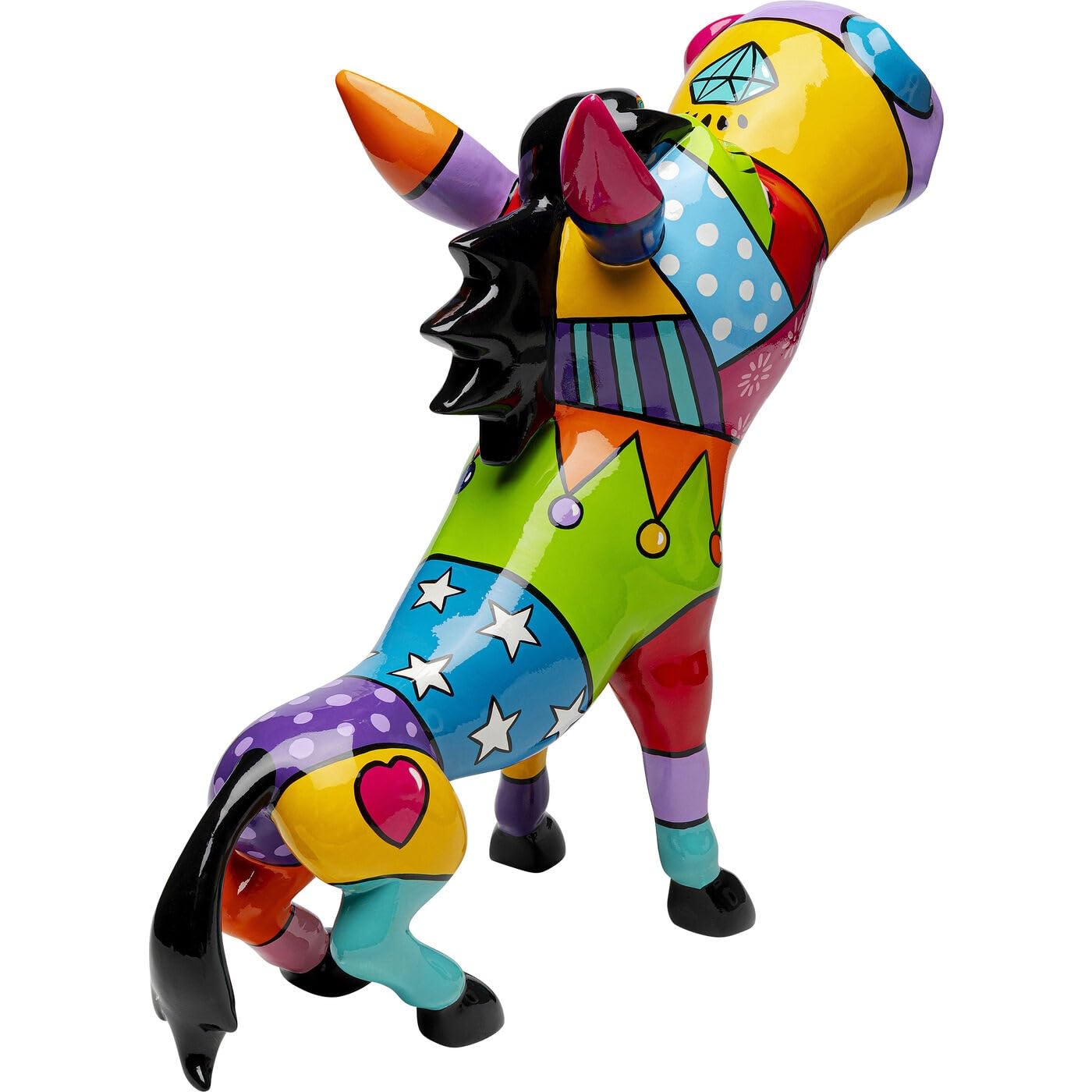 kare-design-deko-figur-donkey-patchwork-bunt-54-cm-handbemalte-esel-tierfigur-ku image 3