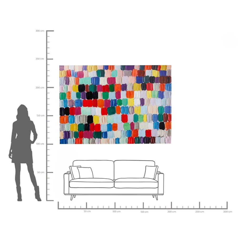 kare-design-bild-touched-colorful-dots-140x200x3-5-cm-abstraktes-leinwandbild-mi image 3