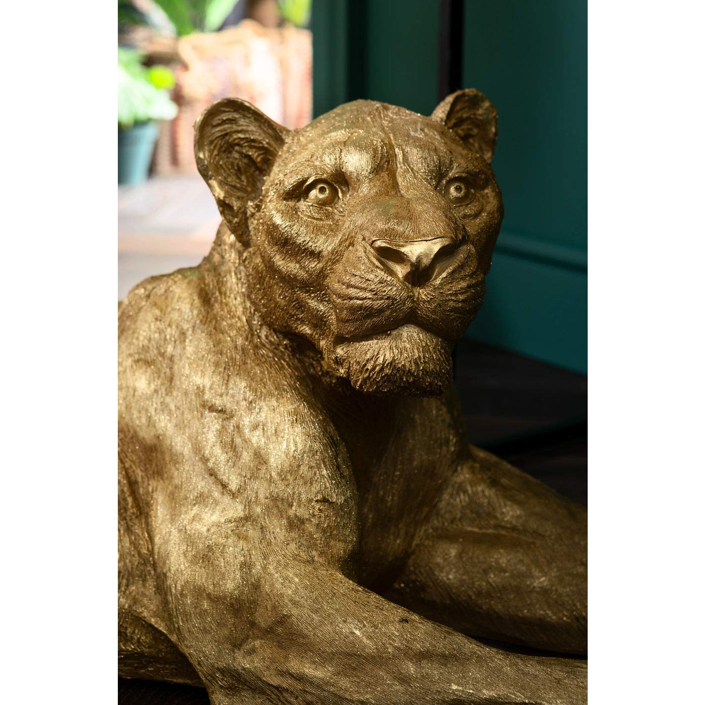 kare-design-deko-objekt-lion-gold-liegend image 3