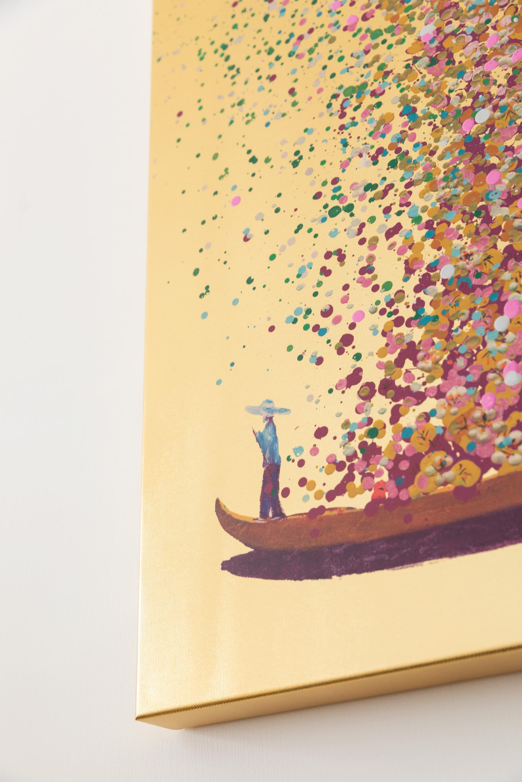 kare-design-touched-flower-boat-bild-gold-pink-100x80-cm-canvas-mit-massivholz-r image 5