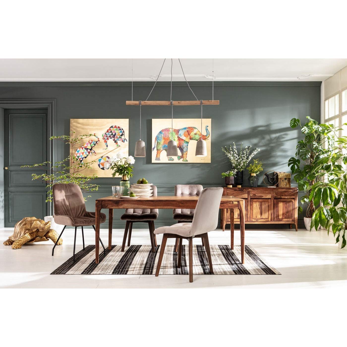 kare-design-touched-flower-elephant-leinwandbild-bunt-90x120x4-cm image 5