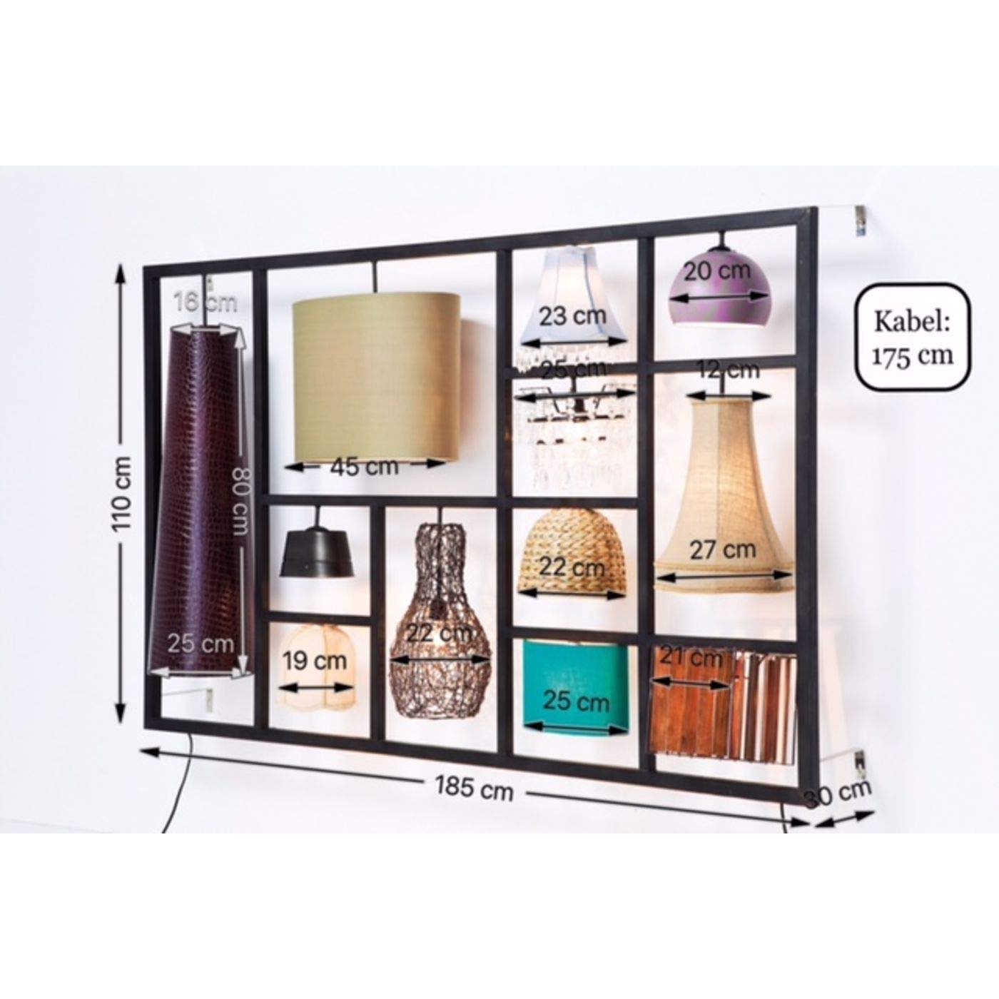 kare-design-parecchi-black-140-h-ngeleuchte-stoffschirm-schwarz-wei image 6