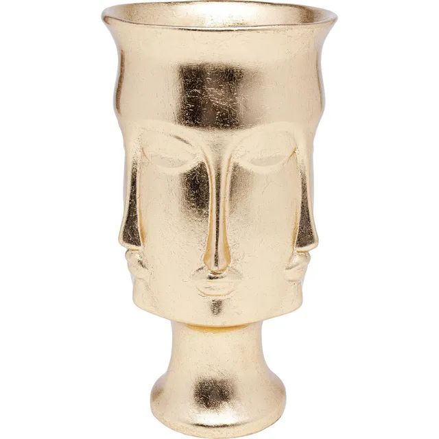 kare-design-jasper-deko-vase-faces-gold-37-cm image 1