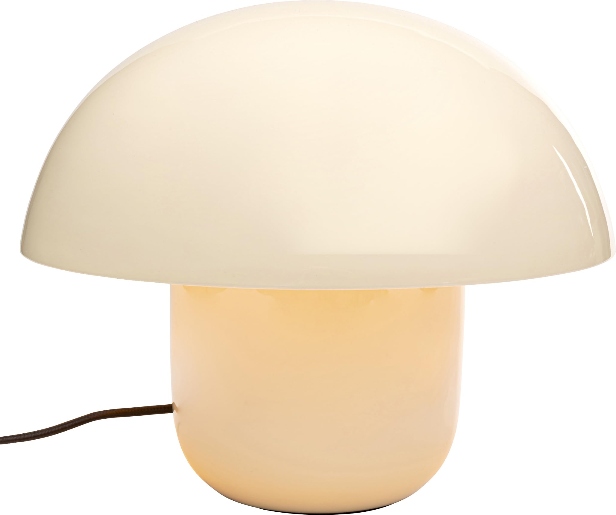 kare-design-tischlampe-mushroom-shiny-ecru-beige-27-cm-e14 image 1