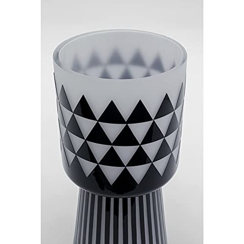 kare-design-vase-brillar-blumenvase-31-cm-schwarz-wei-glas image 8