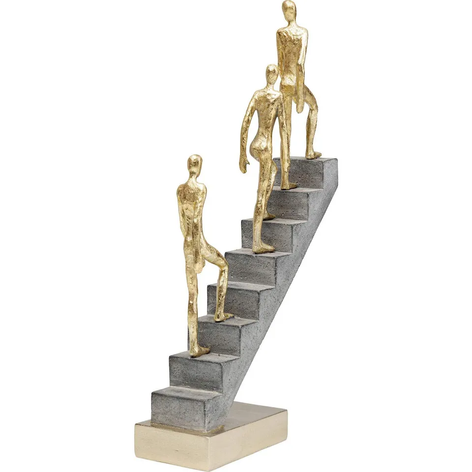 kare-design-ascent-deko-objekt-grau-gold-36x21-5x7-4-cm-skulptur image 1