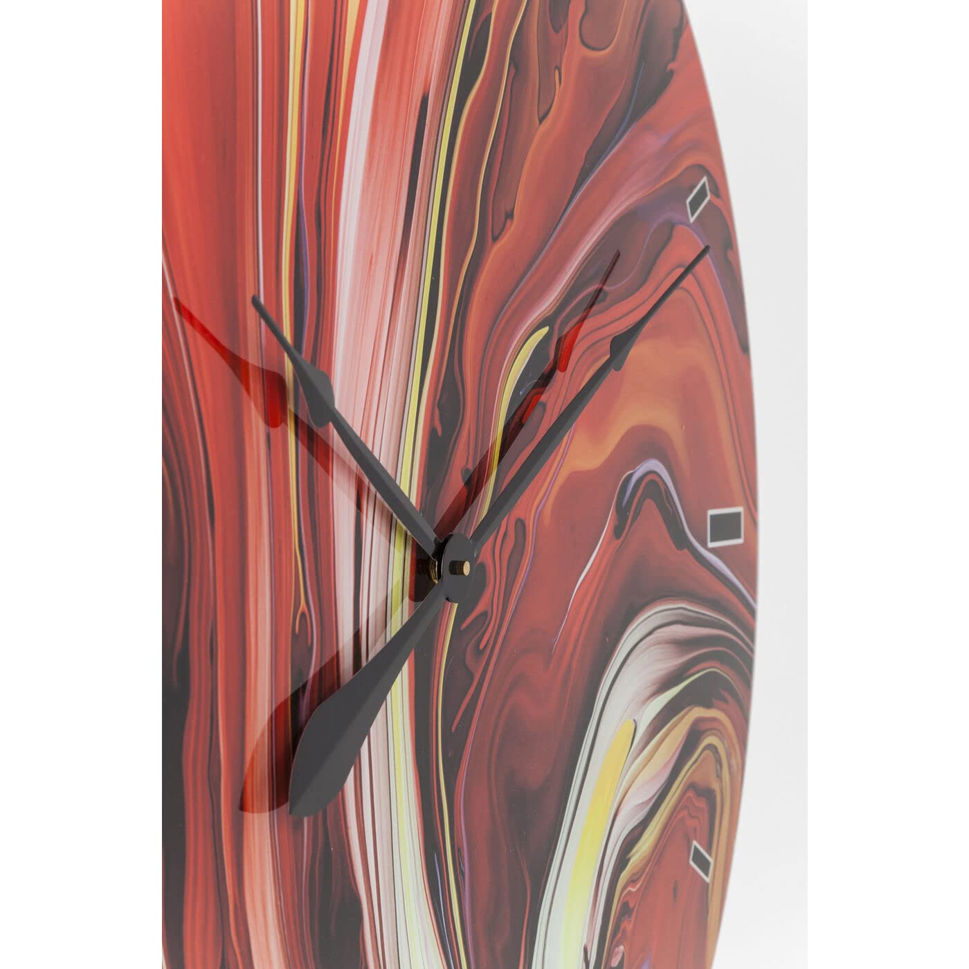 kare-design-wanduhr-glas-chaos-fire-80-cm image 3